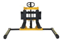 Thumbnail for Steel Stacker Manual Pump 3 - 17 In. 1,500 - 2,000 Lb. Capacity Black / Yellow