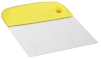 Thumbnail for Dough Cutter/Scraper, Stainless Steel Blade, Flexible, 146 mm, Yellow