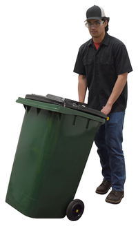 Thumbnail for High Density Polyethylene 64 Gallon Trash Can Green
