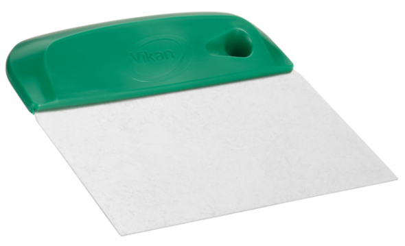 Dough Cutter/Scraper, Stainless Steel Blade, Flexible, 146 mm, Green