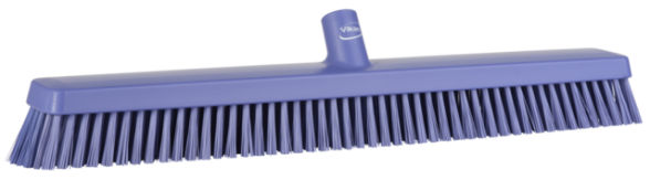 Vikan Heavy Duty Push Broom, 24.4" Soft/stiff, Purple