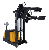 Thumbnail for Steel Vertical Drum Gripper/Rotator Stacker With Gripper Max Reach 35.5 In. Dispensing Height 71 In. 800 Lb. Capacity Black / Yellow