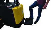 Thumbnail for Steel Portable Pallet Inverter 32 In. to 76 In Fork Opening 3000 Lb. Capacity Yellow/Black