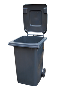 Thumbnail for High Density Polyethylene 95 Gallon Trash Can Gray
