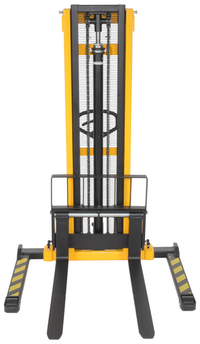 Thumbnail for Steel Stacker Manual Pump 2 - 118 In. 1,500 - 2,000 Lb. Capacity Black / Yellow