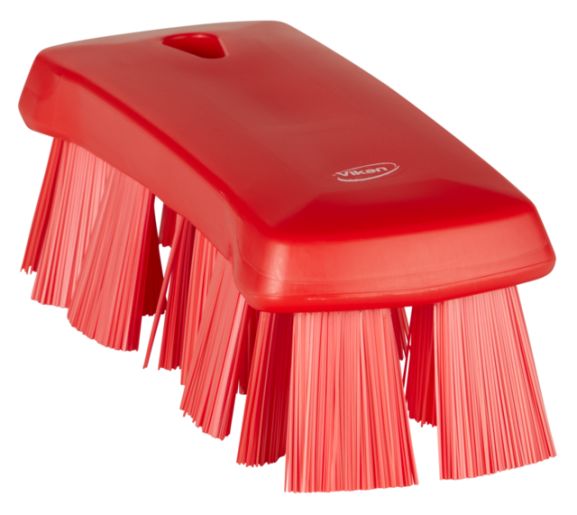 UST Hand Brush, 6.9" Stiff, Red