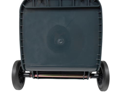 High Density Polyethylene 64 Gallon Trash Can Gray