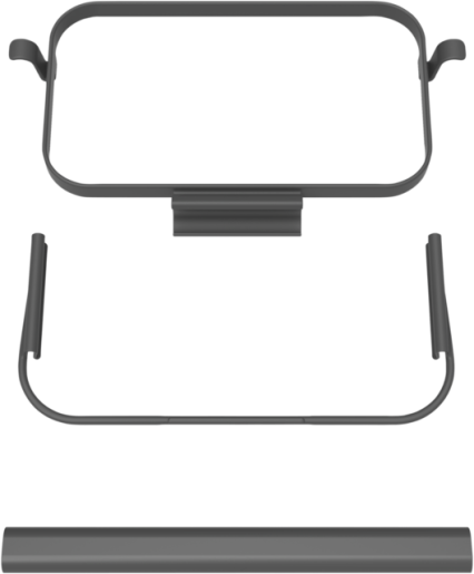 HyGo Waste Bag Holder Kit, 18.5", Gray