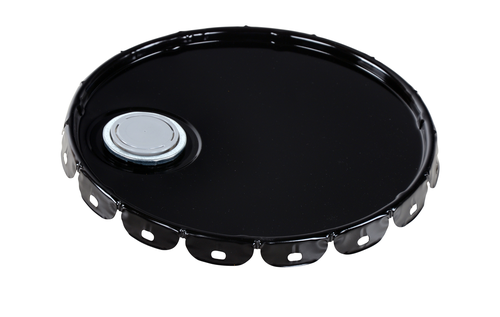 Spout-Top Lid 5 Gallon Steel Pail -Black