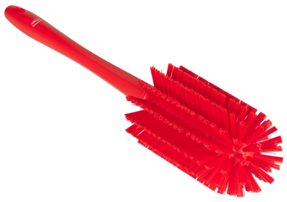 Pipe Brush w/handle, one piece, 3.1", Medium, Red