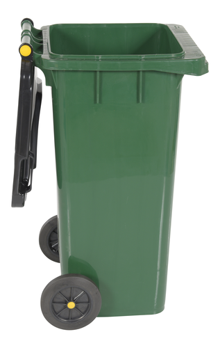 High Density Polyethylene 32 Gallon Trash Can Green