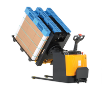 Thumbnail for Steel Portable Pallet Inverter Low Profile 32 In. to 54 In. Fork Opening 3000 Lb. Capacity Yellow/Black