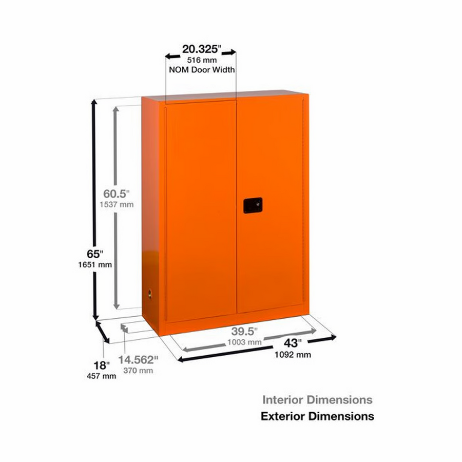 Justrite Emergency Preparedness Cabinet with PowerPort