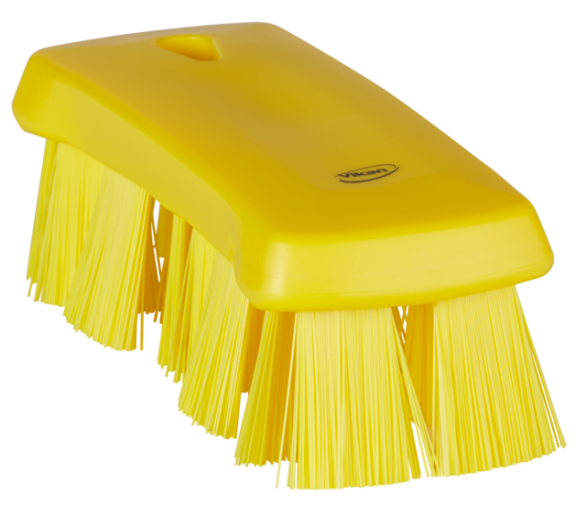 UST Hand Brush, 6.9" Stiff, Yellow