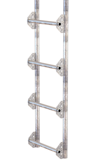 Thumbnail for Galvanized Tank Access Ladder 12 Ft. 300 Lb. Capacity Silver
