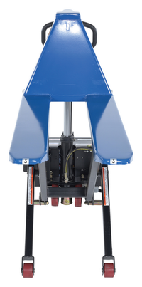 Thumbnail for Steel DC Powered Tote Lift 62-3/4 In. x 20-1/2 In. x 46-1/2 In. 3000 Lb. Capacity Blue