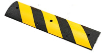 Thumbnail for 6 ft Easy Rider® Speed Bump, Recycled Rubber, Yellow/Black - GNRS2611YB