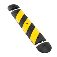 Thumbnail for 4 ft Easy Rider® Speed Bump, Recycled Rubber, Yellow/Black - GNRS2411YB