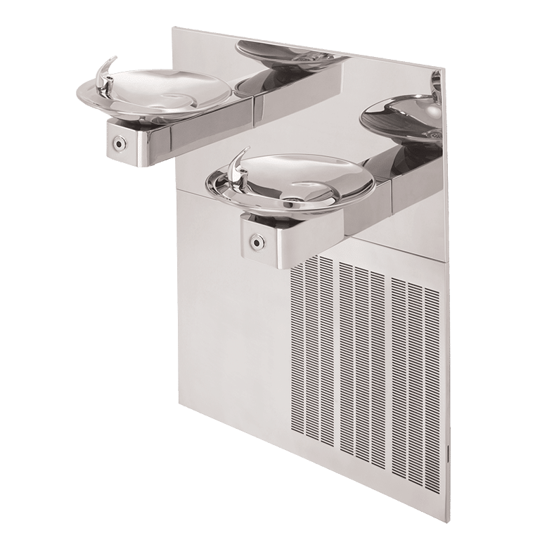 Chilled Wall Mount ADA Touchless High Polished Dual Fountain
