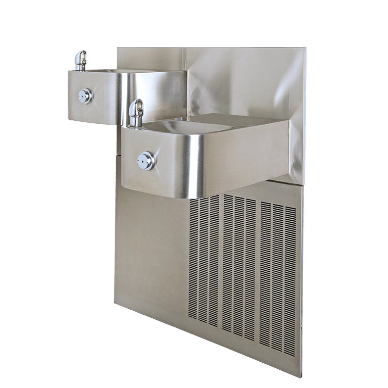 ADA Vandal-Resistant Chilled Dual Wall-Mount Fountain