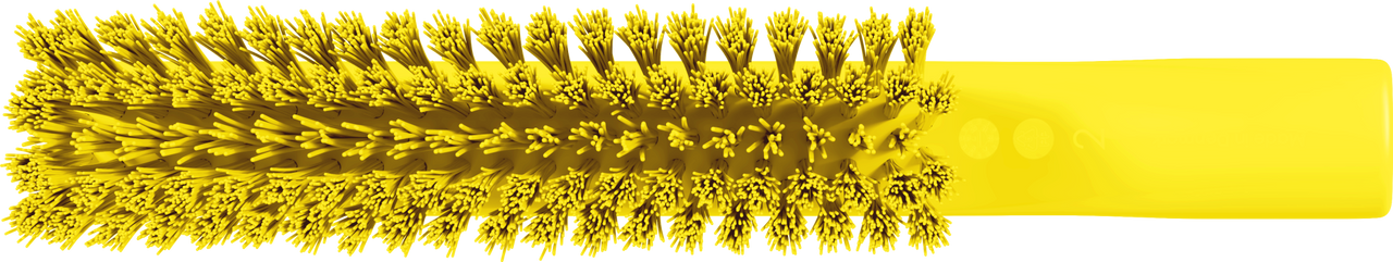 Vikan Dual Reach Brush, Threaded, 10.2", Medium, Yellow