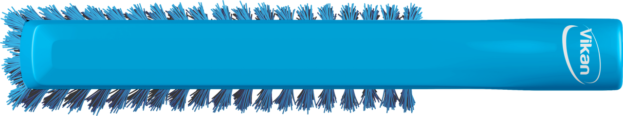 Vikan Dual Reach Brush, Threaded, 10.2", Medium, Blue