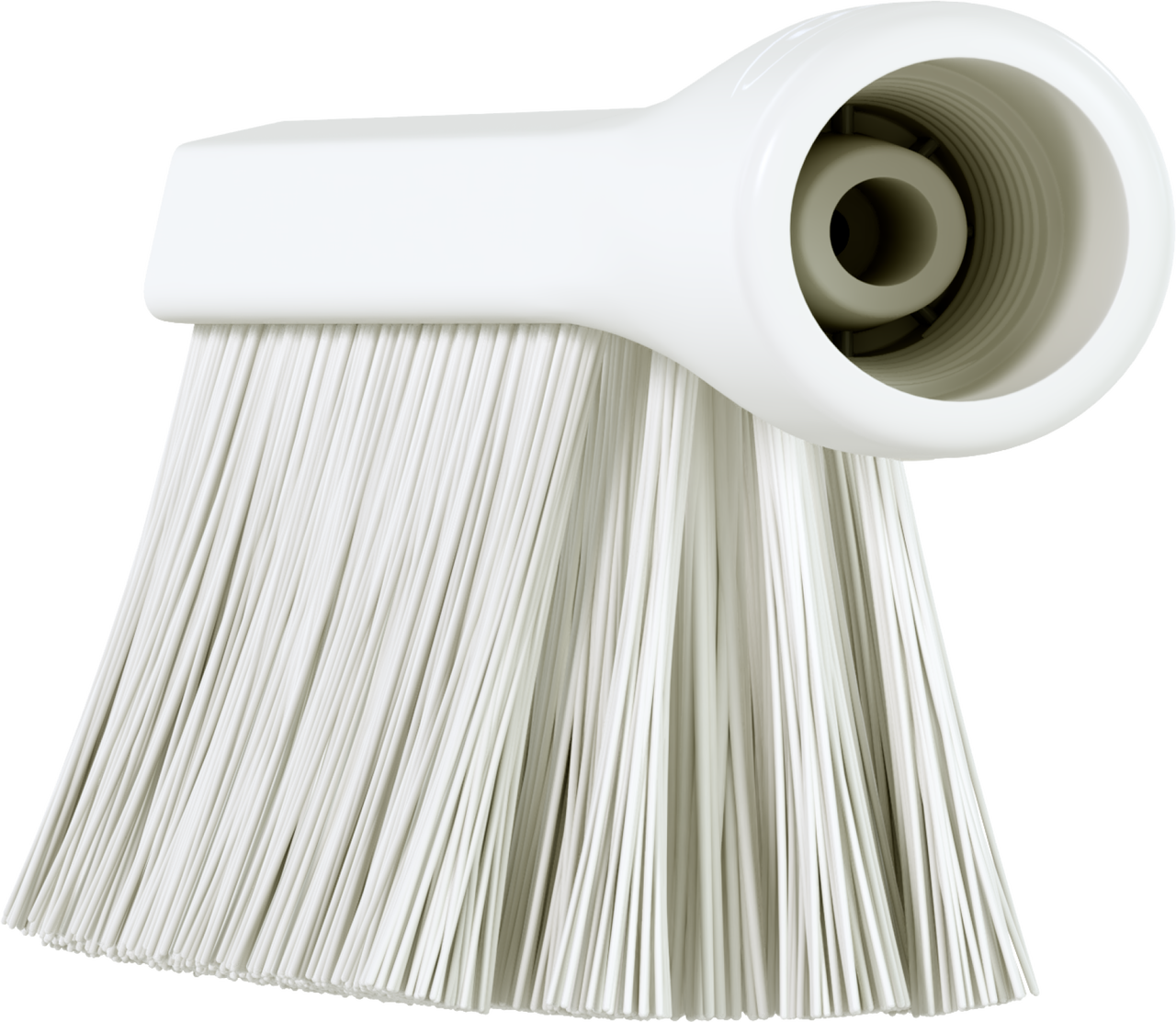 Vikan Dual Reach Brush, Threaded, 10.2", Medium, White