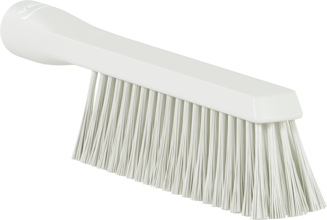 Vikan Dual Reach Brush, Threaded, 10.2", Medium, White