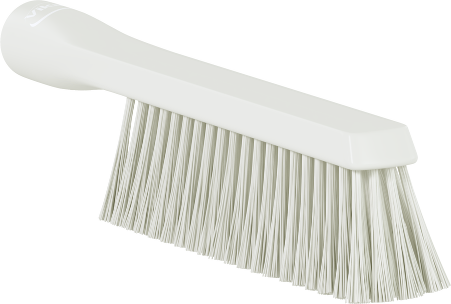 Vikan Dual Reach Brush, Threaded, 10.2", Medium, White