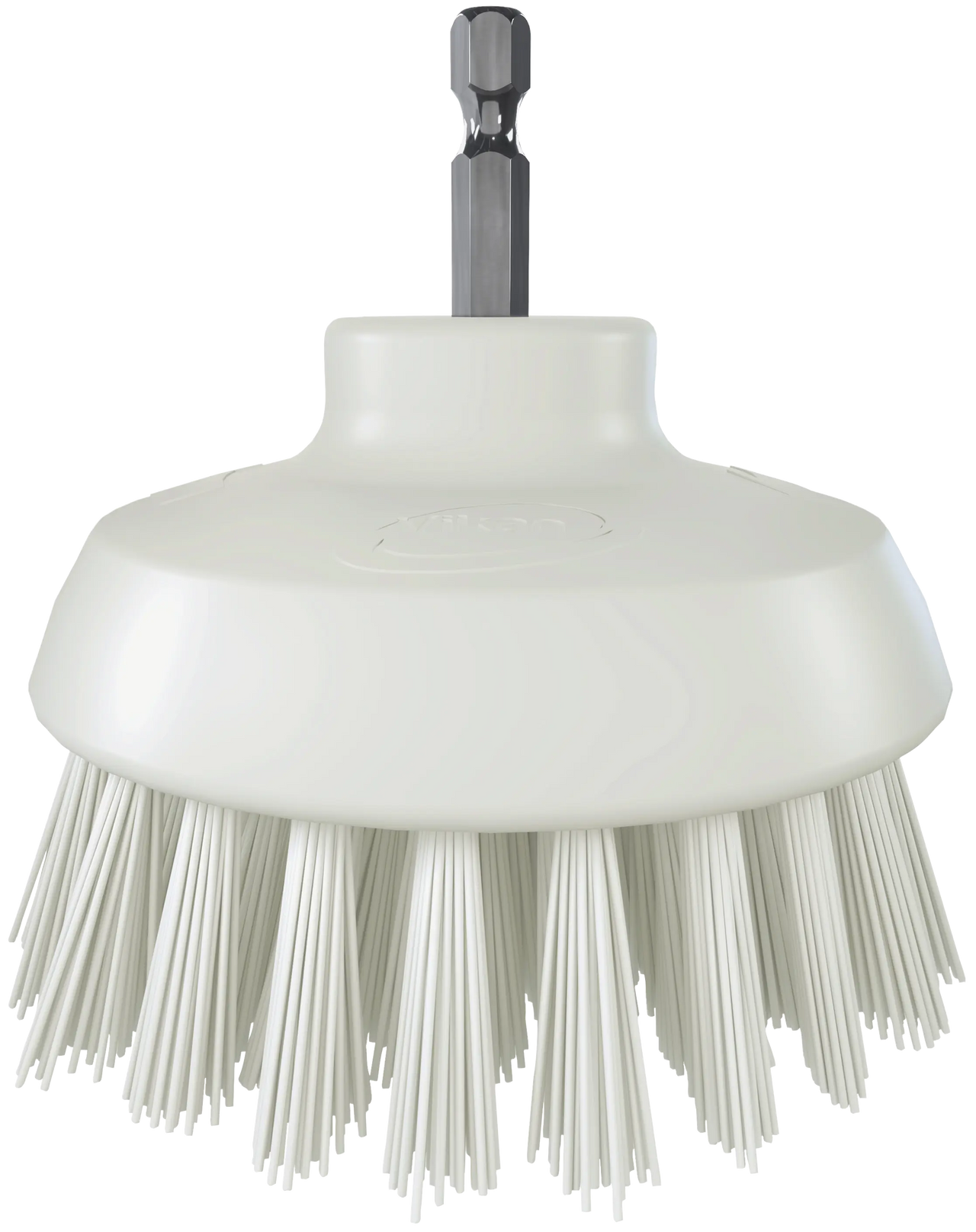 Vikan HyDrive Round Brush, White