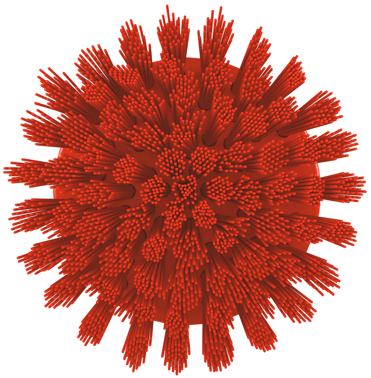 Vikan HyDrive Round Brush, Red