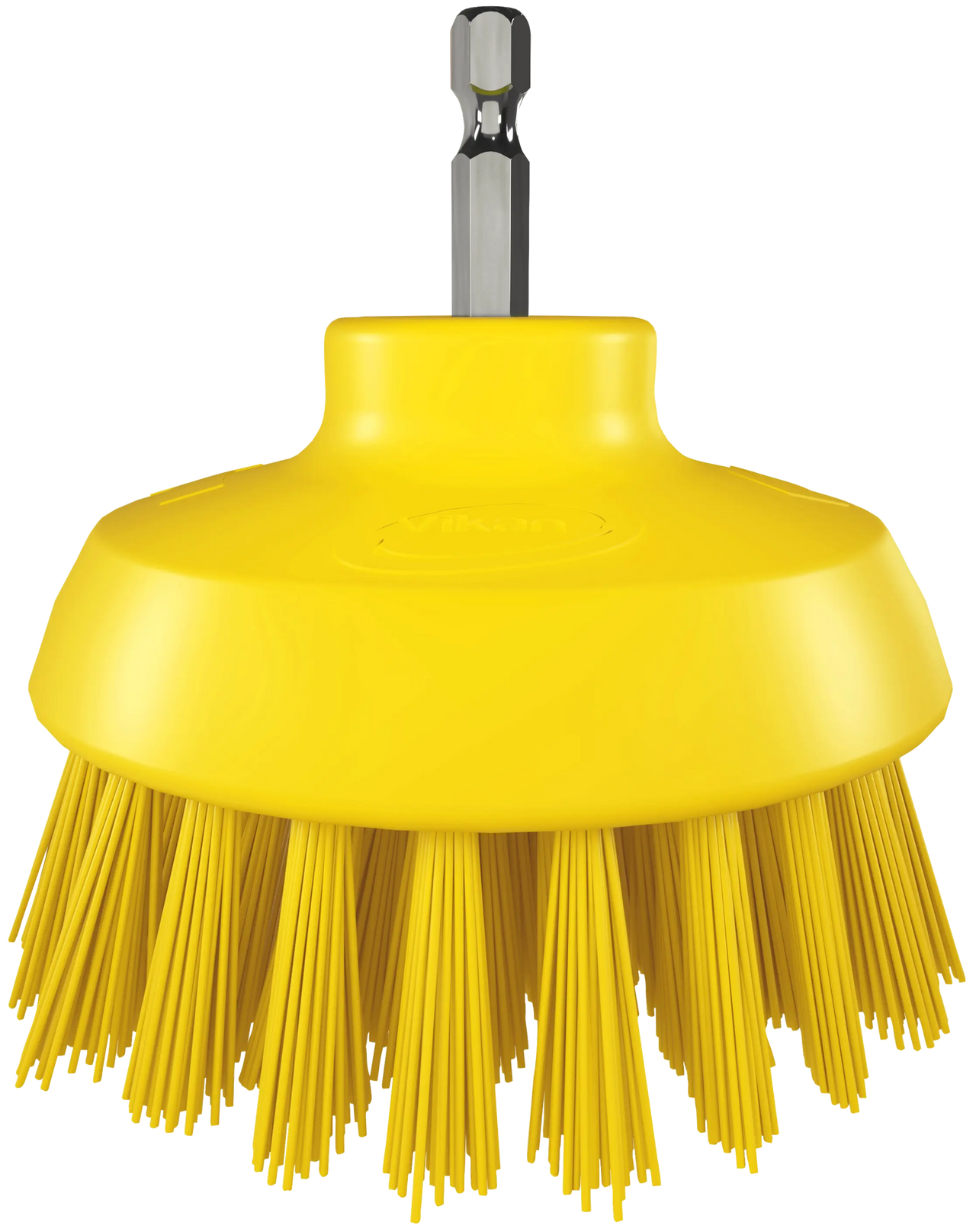 Vikan HyDrive Round Brush, Yellow