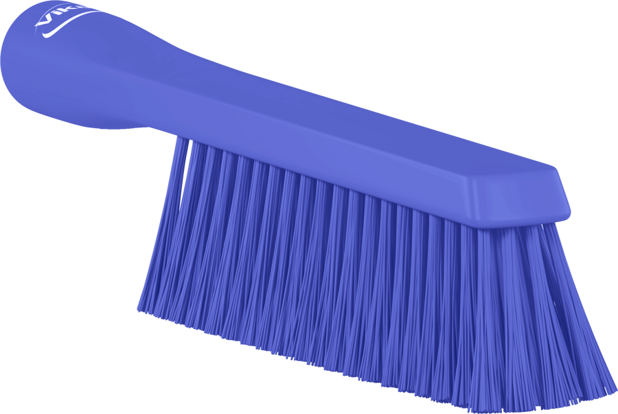 Vikan Dual Reach Brush, Threaded, 10.2", Medium, Purple