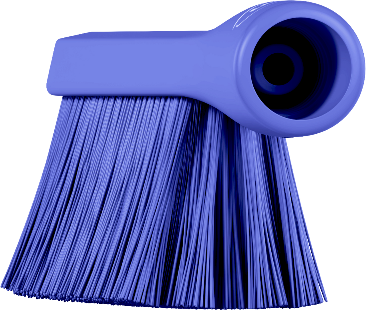 Vikan Dual Reach Brush, Threaded, 10.2", Medium, Purple