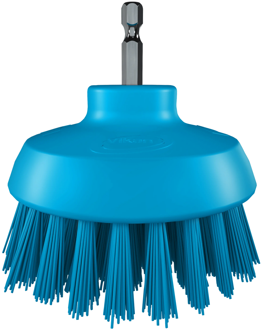 Vikan HyDrive Round Brush, Blue