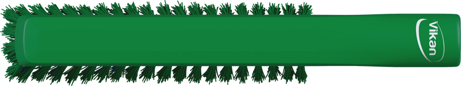 Vikan Dual Reach Brush, Threaded, 10.2", Medium, Green