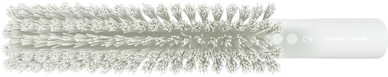 Vikan Dual Reach Brush, Threaded, 10.2", Medium, White