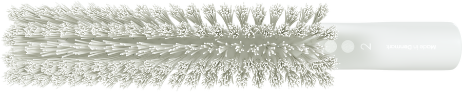 Vikan Dual Reach Brush, Threaded, 10.2", Medium, White