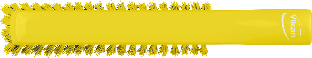 Vikan Dual Reach Brush, Threaded, 10.2", Medium, Yellow