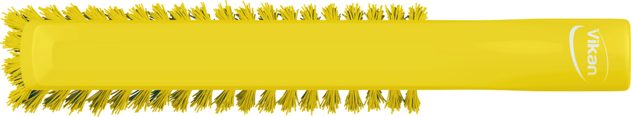 Vikan Dual Reach Brush, Threaded, 10.2", Medium, Yellow