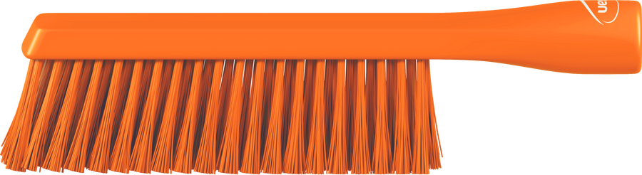 Vikan Dual Reach Brush, Threaded, 10.2", Medium, Orange