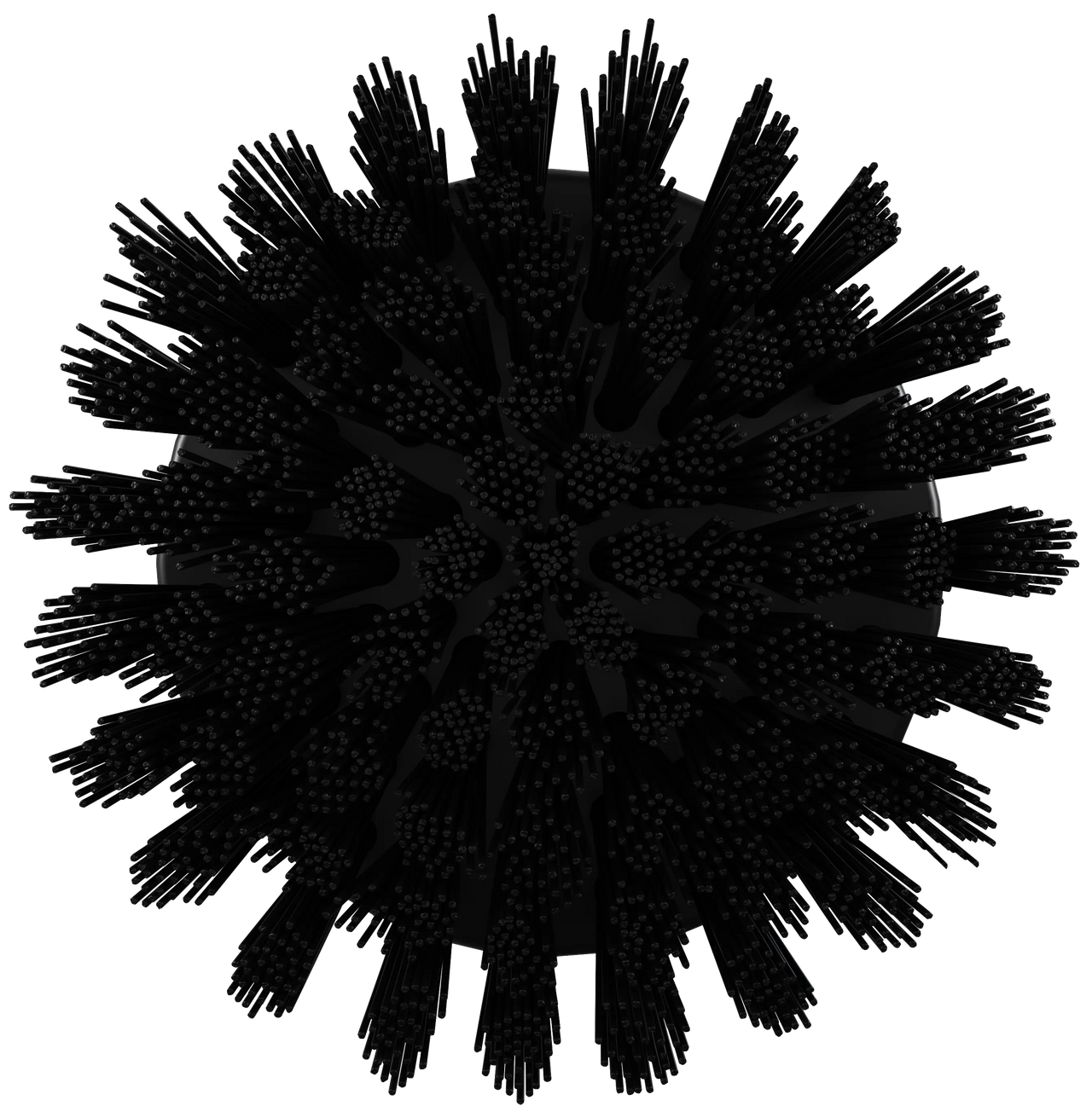 Vikan HyDrive Round Brush, Black