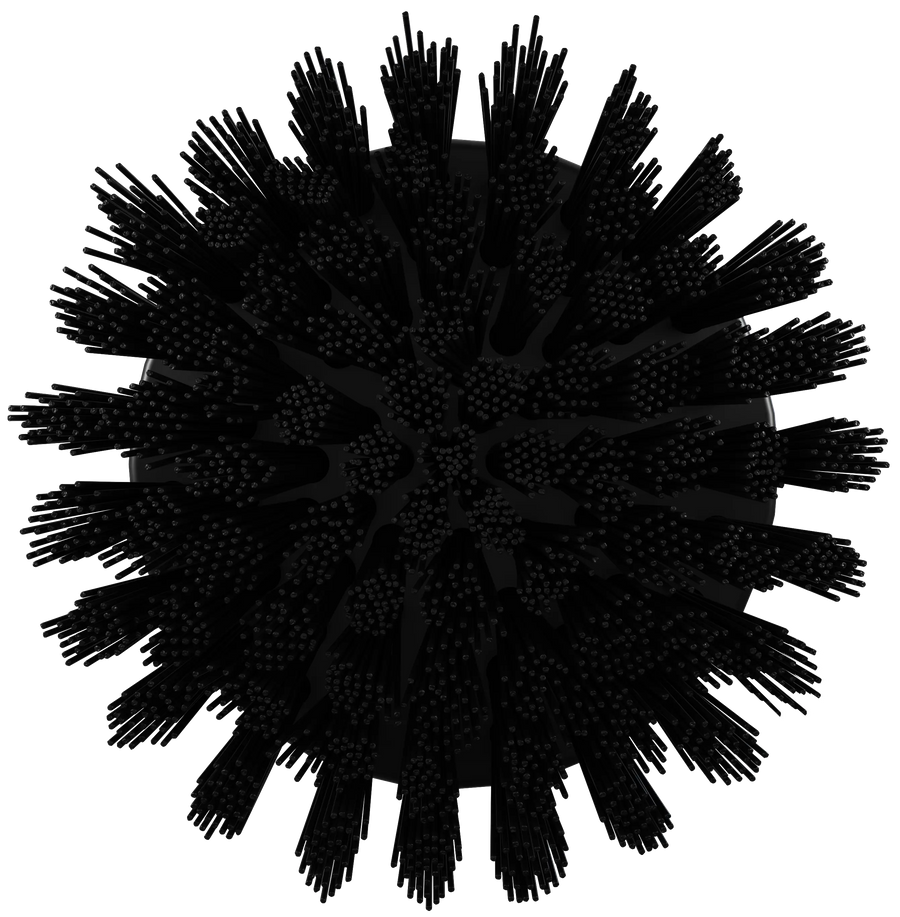 Vikan HyDrive Round Brush, Black