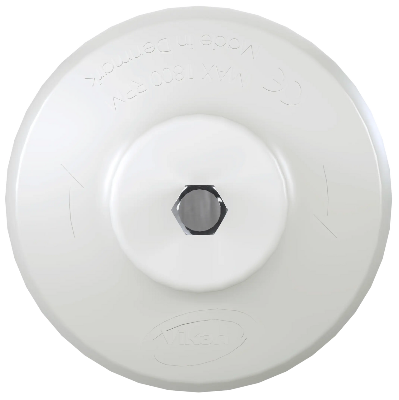 Vikan HyDrive Round Brush, White