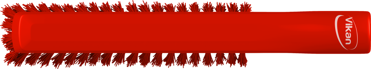 Vikan Dual Reach Brush, Threaded, 10.2", Medium, Red