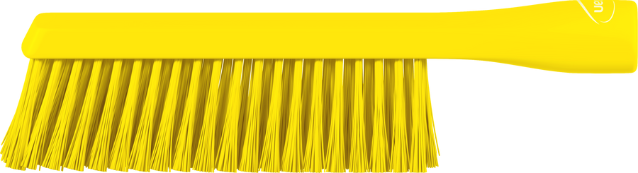 Vikan Dual Reach Brush, Threaded, 10.2", Medium, Yellow