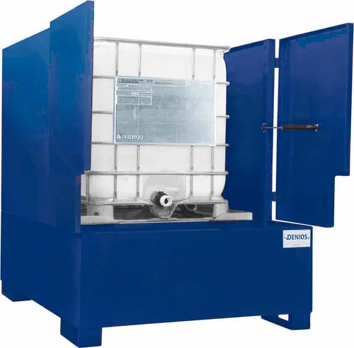 ENCLOSED PALLET 1 IBC PAINTED W/ACCESS