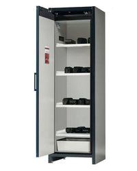 Thumbnail for ASECOS LITHIUM-ION STORAGE CABINET - 90 MINUTE - SINGLE DOOR - 60 CM - 60W - 4 SHELVES