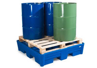 Thumbnail for POLY SAFE SPILL - 4 DRUM SPILL CONTAINMENT PALLET - SAFE ACID STORAGE - FORKLIFT ACCESS