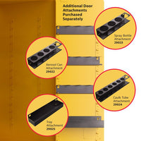 Thumbnail for 30 Gallon, 2 Shelves, 2 Doors, Self Close, 2 Door Attachments, Utili-Guard+™ Flammable Cabinet, Yellow